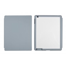 Чехол-книжка для iPad 2/3/4 пластиковый с покрытием Soft Touch с пластиной для сублимации: белый, черный